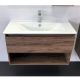 Тумба-умывальник Comforty Бордо 90 см дуб темно-коричневый 00-00006671