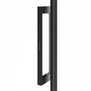 Душевая дверь Kerama Marazzi Cristallo CT.120.SD.BLK.M 120 см с функцией soft close стекло прозрачное профиль чёрный матовый