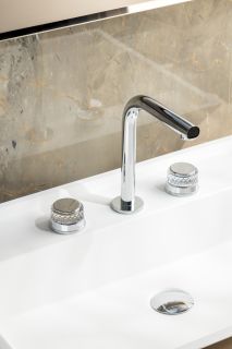 Встраиваемый смеситель для раковины Boheme Aura 152-CR-A хром