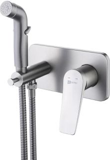 Гигиенический душ со смесителем Lemark Bronx LM3720GM графит