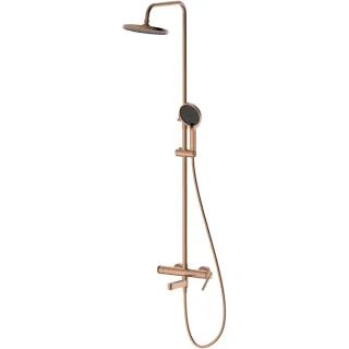 Душевая система DQ Bonn DA1703733 225 мм, со смесителем, розовое золото матовый