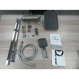 Душевая система DQ Dortmund DA1713701 320x210 мм, со смесителем, хром