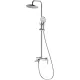 Душевая система DQ Hamburg DA1743701 225 мм, со смесителем, хром