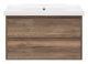 Подвесная тумба под раковину Brevita Dallas DAL-01090-074П 90см дуб Галифакс олово