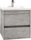 Подвесная тумба под раковину Art&Max Family 50см цемент Family-500-2C-SO-CV