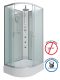 Душевая кабина Niagara NG-33294-14RBKTG с гидромассажем 120x90см серебро/матовое