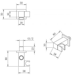 Душевой комплект Berges Nardis 2S хром 071001