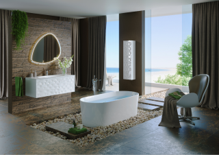 Зеркало с подсветкой Clarberg Stone Stn.02.10 95см