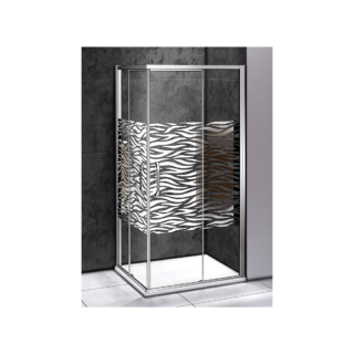 Душевой уголок Good Door Antares CR-90-W-CH стекло прозрачное с рисунком Волна