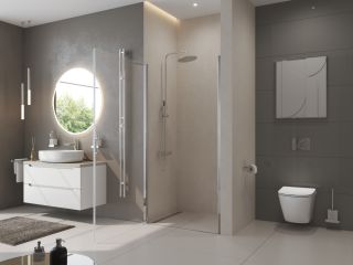 Душевая дверь BelBagno UNO-B-1-60-C-Cr хром