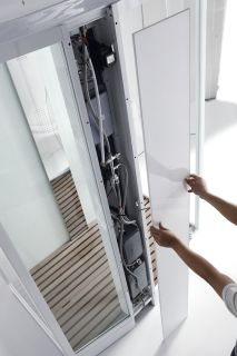 Душевая кабина Orans SR-89105RS 120x90 см профиль белый стекло прозрачное