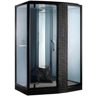 Душевая кабина Orans SR-89105RS 89105RBLH 120x90 см профиль чёрный стекло прозрачное