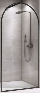 Душевая перегородка ABBER Immer Offen AG64120B 120см чёрный