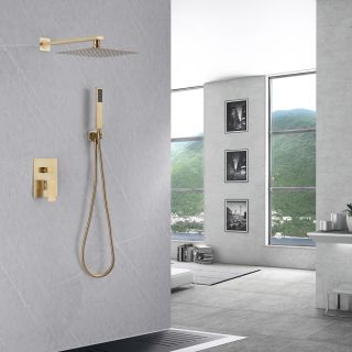 Душевая система ABBER Daheim золото матовое AF8219G