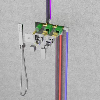 Душевой комплект Timo Selene SX-2129/03SM чёрный матовый