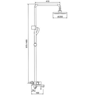 Душевая стойка Gappo G2402 хром