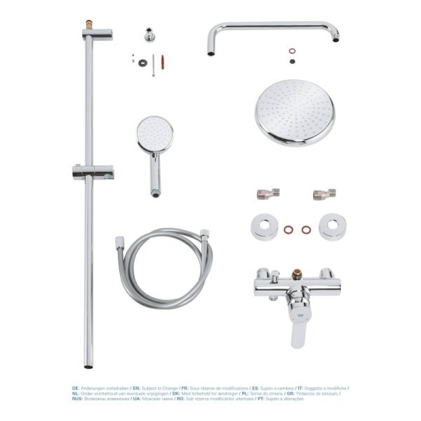 Душевая система Grohe Tempesta Cosmopolitan 26224001 хром