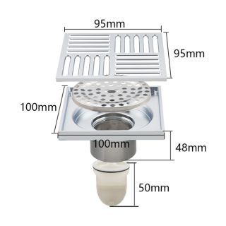 Душевой трап Gappo G81051 хром