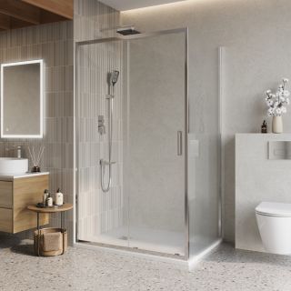 Душевой уголок BelBagno LUCE-AH-1-110/100-C-Cr хром