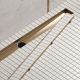 Душевой лоток Timo Drain System DS230210/17 100см с двусторонней панелью plate под плитку золото матовое