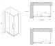 Душевой уголок ABBER Schwarzer Diamant AG30100BMH-S80BM 100x80см чёрный