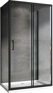 Душевой уголок ABBER Schwarzer Diamant AG30130B-S60B-S60B 130x60см чёрный