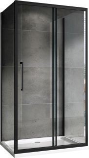 Душевой уголок ABBER Schwarzer Diamant AG30130BH-S60B-S60B 130x60см чёрный