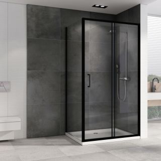 Душевой уголок ABBER Schwarzer Diamant AG30140B5-S60B5 140x60см чёрный