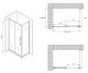 Душевой уголок ABBER Schwarzer Diamant AG30140BH-S50B 140x50см чёрный