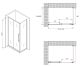 Душевой уголок ABBER Schwarzer Diamant AG30140MH-S60M 140x60см хром