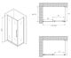 Душевой уголок ABBER Schwarzer Diamant AG30150BMH-S70BM 150x70см чёрный