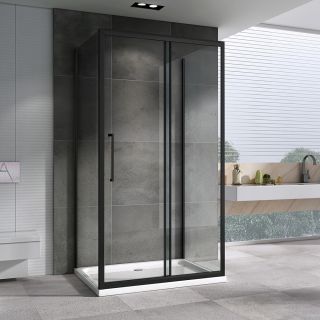 Душевой уголок ABBER Schwarzer Diamant 160x80см AG30160BH-S80B-S80B