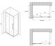 Душевой уголок ABBER Schwarzer Diamant AG30180BH-S50B 180x50см чёрный