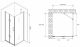 Душевой уголок ABBER Zart AG08070P-S91 70x90см хром