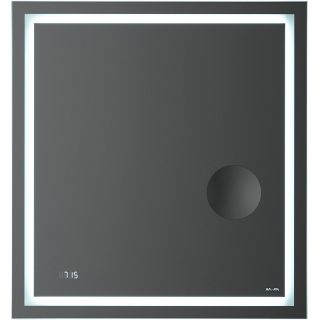 Зеркало Am.Pm Gem M91AMOX0653WG с LED-подсветкой и часами  65 см