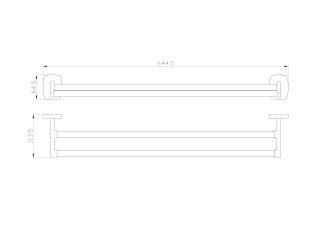 Вешалка для полотенец Wonzon & Woghand Porto WW-1001 хром