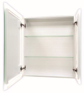 Зеркало-шкаф с подсветкой Continent Reflex МВК026 70см белый