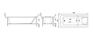 Акриловая ванна Jacob Delafon SOFA E60516RU-00 180 x 80