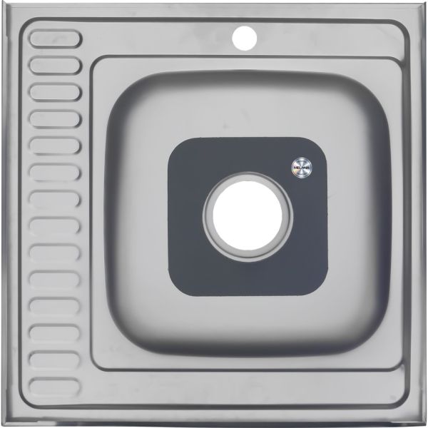 Мойка 6060 L Melana 0,6/160 левая хром с сифоном (015 t L *10)