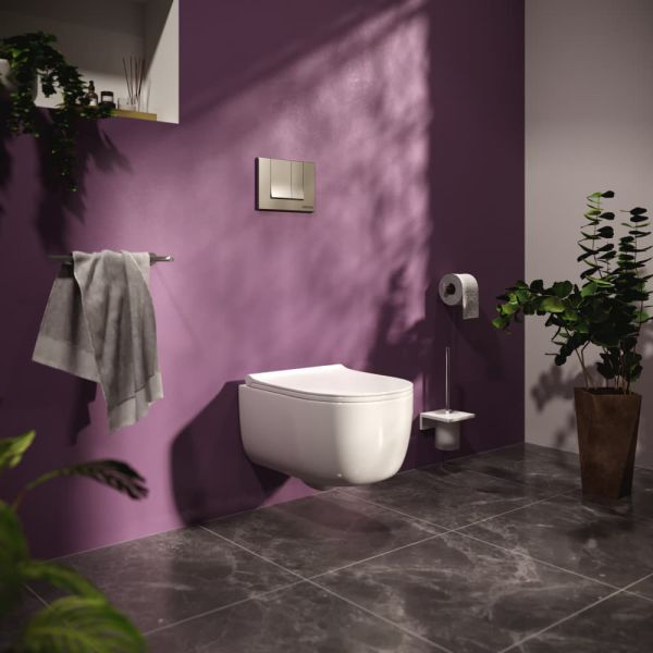 Инсталляция для унитаза Berges Novum S2 с кнопкой матовый хром 040242