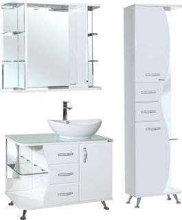 Тумба под раковину Bellezza Рио 90см правая белый 00000001448