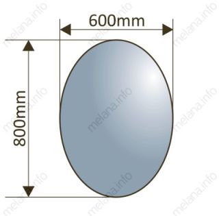 Зеркало Melana MLN-M002 60см чёрный