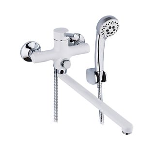 Смеситель для ванны и душа Frap F2244-8 белый