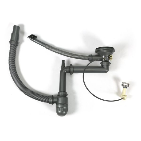 Сифон с переливом Melana клапан-автомат MLN-S011(PW1) 3 1/2"