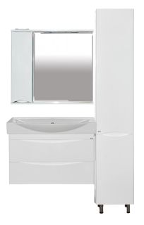 Подвесная тумба под раковину Misty Элвис 85см белый