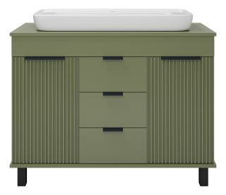Напольная тумба под раковину Brevita Enfida ENF-06100-0843Я 100см зелёный