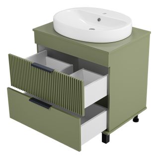 Напольная тумба под раковину Brevita Enfida ENF-06070-0842Я 70см зелёный
