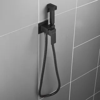 Гигиенический душ со смесителем Shevanik S127H чёрный