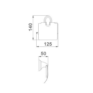 Держатель туалетной бумаги Maretti Karla KA8031010, хром