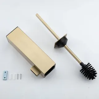 Настенный ёршик для унитаза Gappo G904-3 золотой сатин